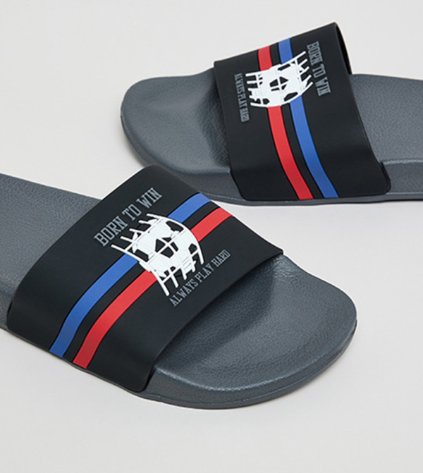 R&B Footwear - Grey Slides