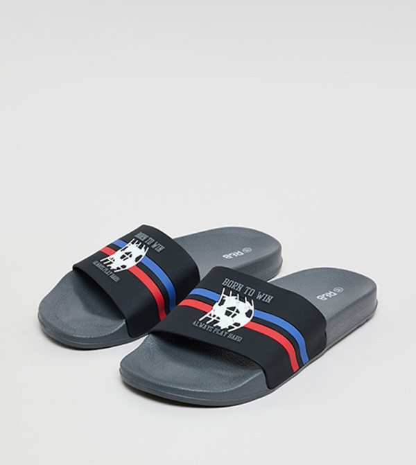 R&B Footwear - Grey Slides