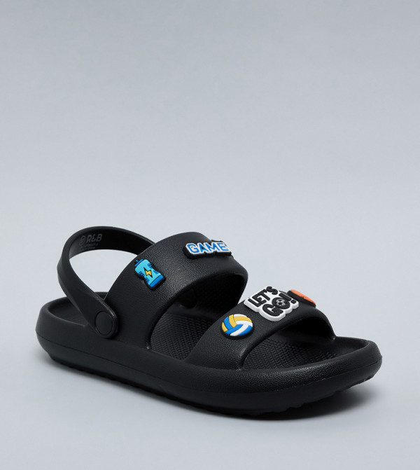 أر آند بي  أحذية فلات - أسود Flat Sandals