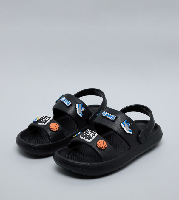 أر آند بي  أحذية فلات - أسود Flat Sandals