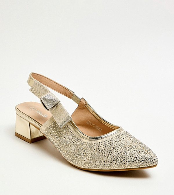أر آند بي  أحذية كعب - ذهبي HEEL SANDALS