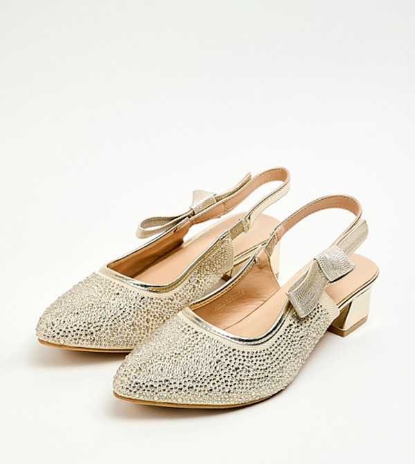 أر آند بي  أحذية كعب - ذهبي HEEL SANDALS