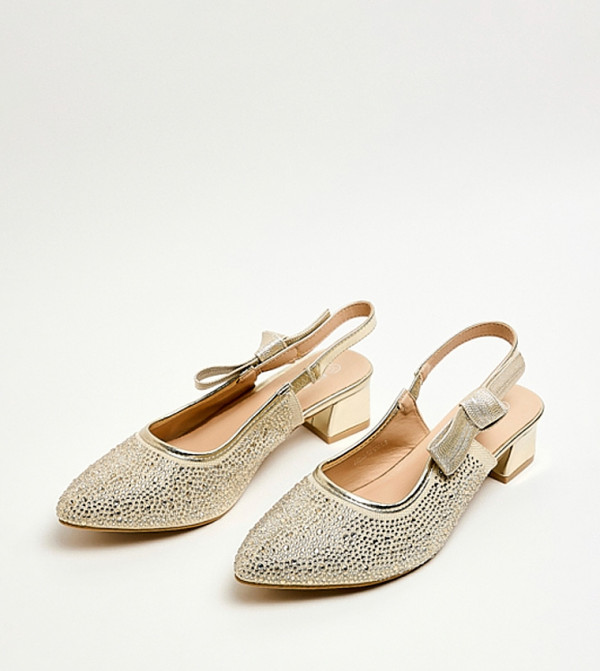 أر آند بي  أحذية كعب - ذهبي HEEL SANDALS