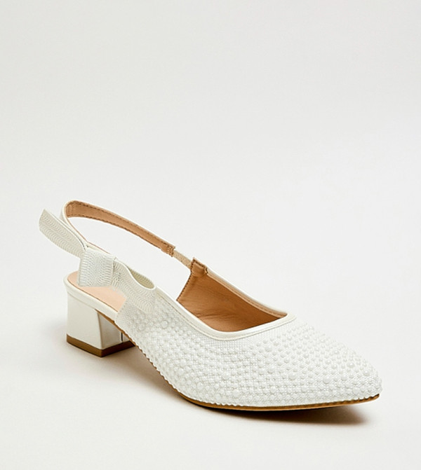 R&B  Heel Sandals - White HEEL SANDALS