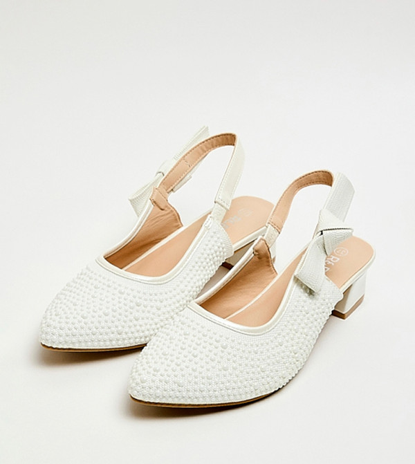 R&B  Heel Sandals - White HEEL SANDALS