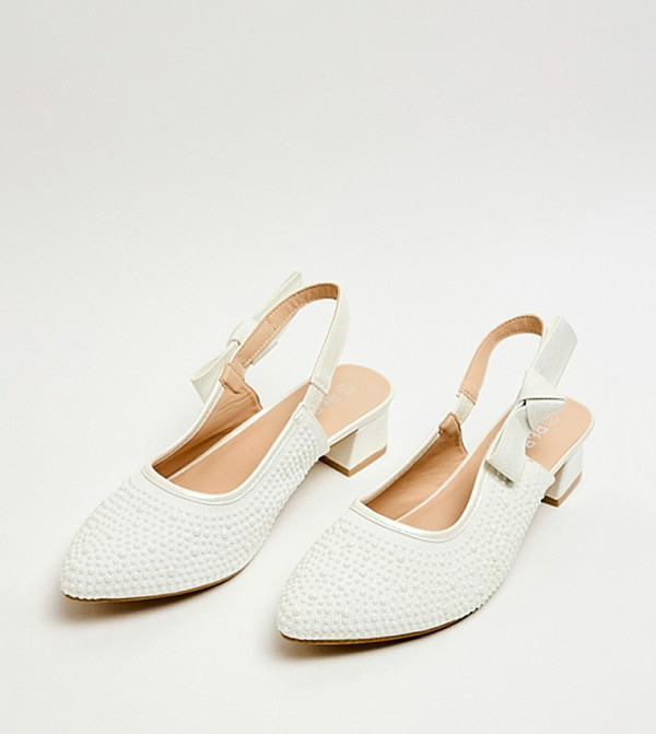 R&B  Heel Sandals - White HEEL SANDALS