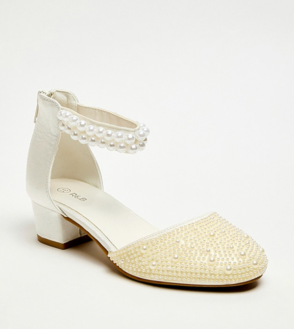 أر آند بي  أحذية كعب - عاجي  HEEL SANDALS