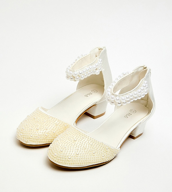 أر آند بي  أحذية كعب - عاجي  HEEL SANDALS