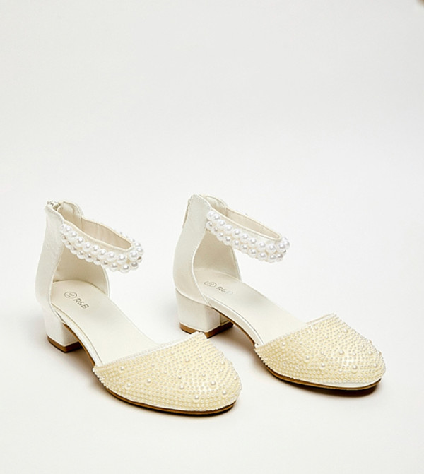أر آند بي  أحذية كعب - عاجي  HEEL SANDALS