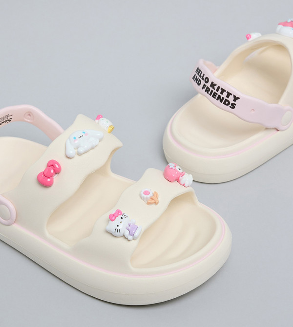 أر آند بي  أحذية فلات - عاجي  Flat Sandals