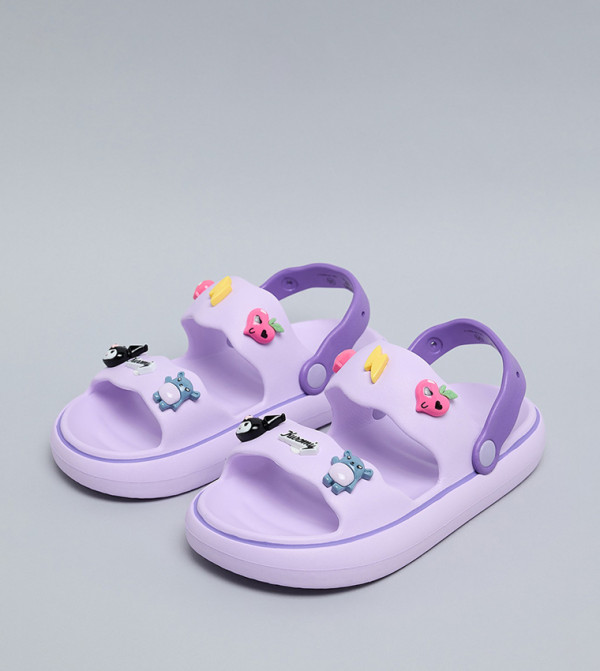 R&B  Flat Sandals - Lilac Flat Sandals