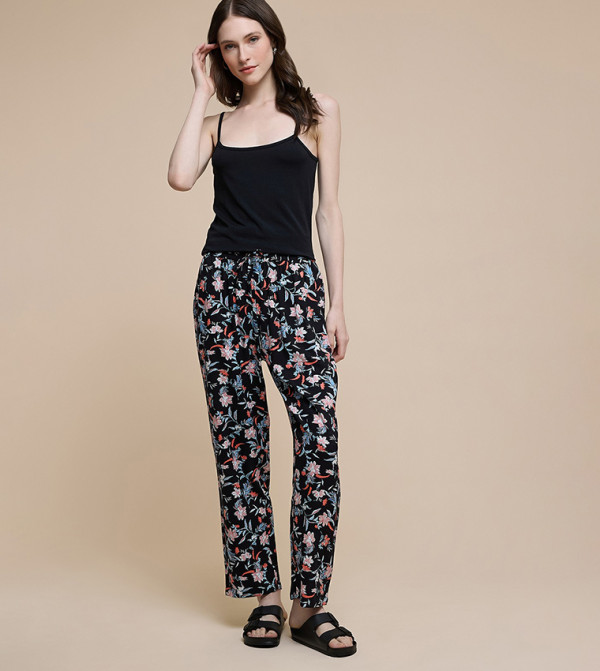R&B  Flat Sandals - BLACK Flat Sandals