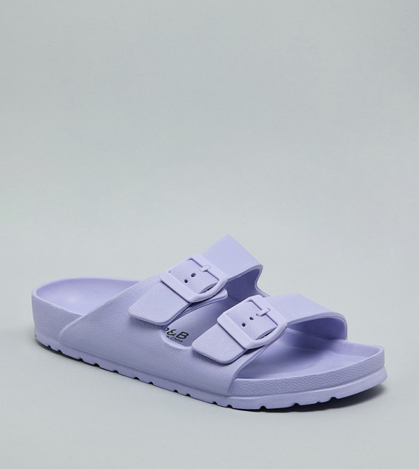 R&B  Flat Sandals - Lilac Flat Sandals