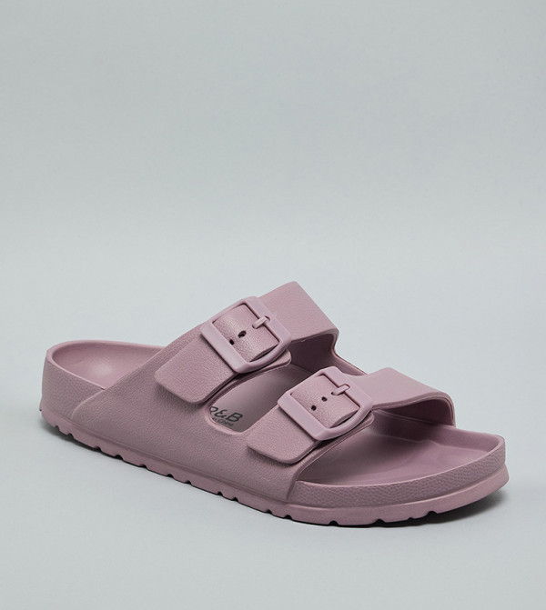 R&B  Flat Sandals - Mauve Flat Sandals