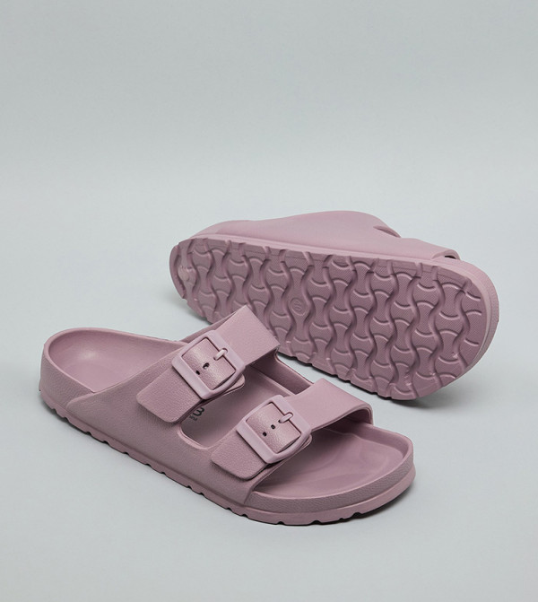 R&B  Flat Sandals - Mauve Flat Sandals