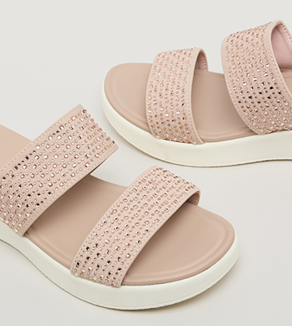 R&B R&B - Beige Flat Sandals