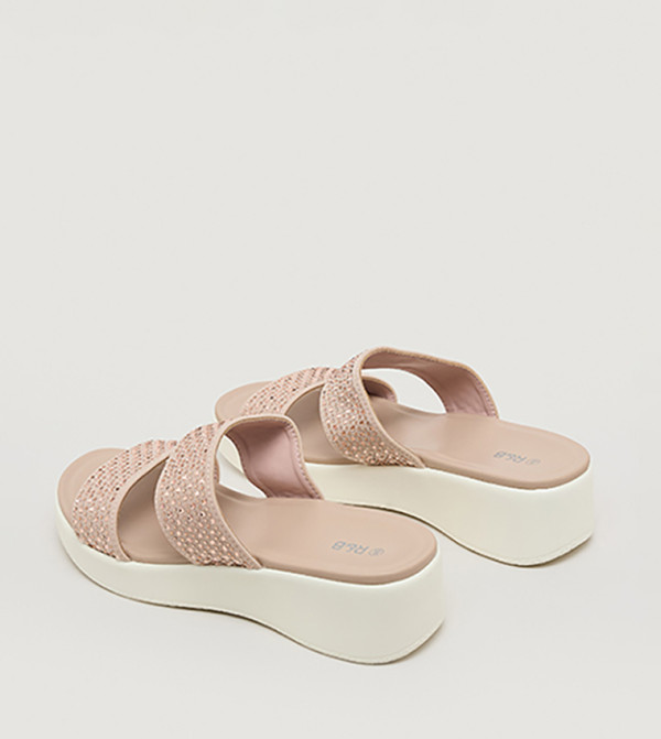 R&B R&B - Beige Flat Sandals