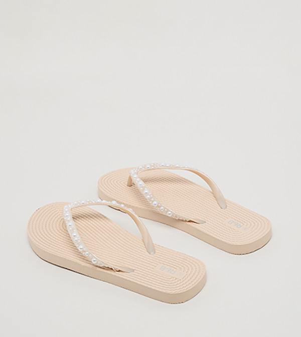 R&B  Flip-Flops - Beige Flip-Flops