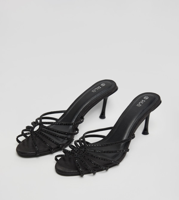 R&B  Shoes - BLACK Heels