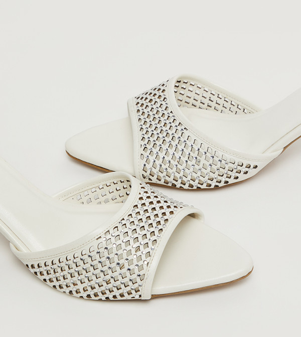 R&B  Shoes - Silver Heels