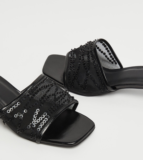 R&B  Shoes - BLACK Heels