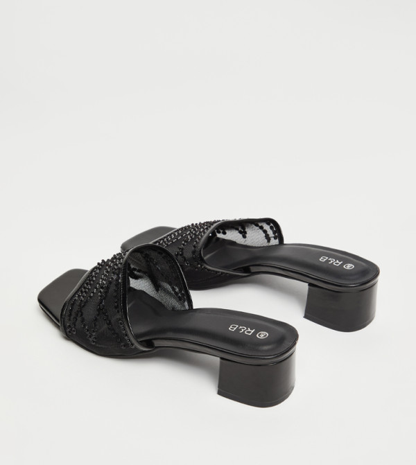 R&B  Shoes - BLACK Heels