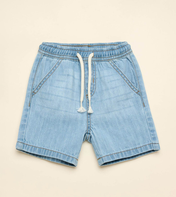 R&B  Bottomwear - Light Blue Shorts