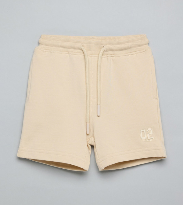 R&B  Bottomwear - Beige Shorts