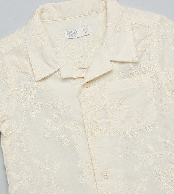 R&B  Shirts & Bottoms - Ivory Shirts & Bottoms