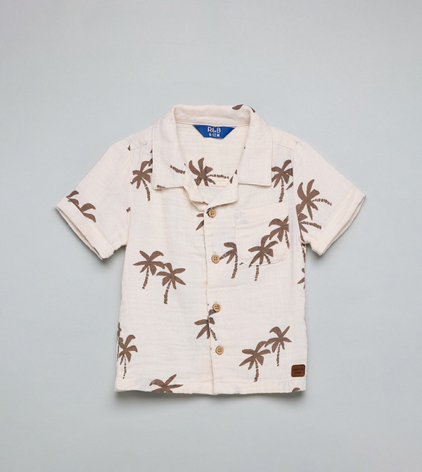 R&B Shirts & Bottoms - Beige Shirts & Bottoms
