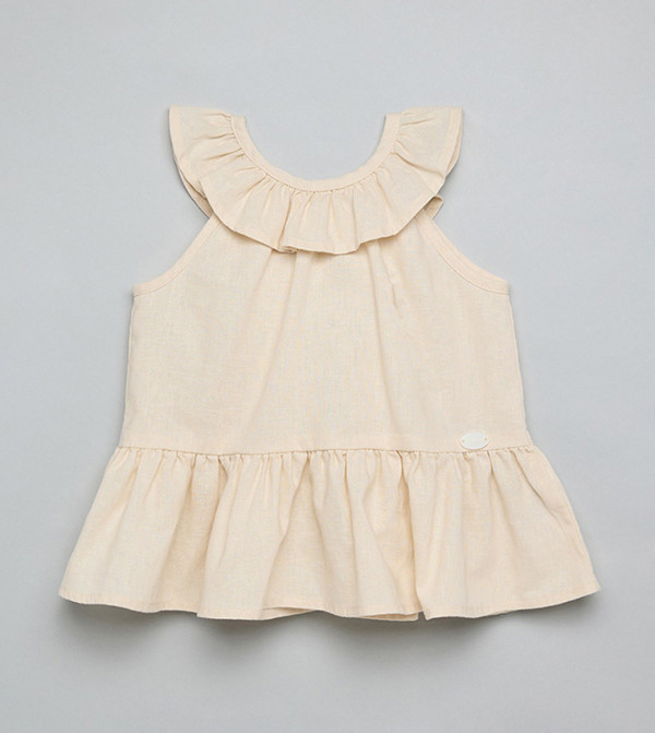 R&B Tops & Pants - Beige Tops & Pants