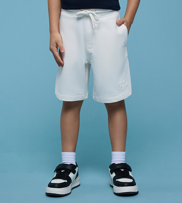 R&B  Shorts - Ivory Joggers