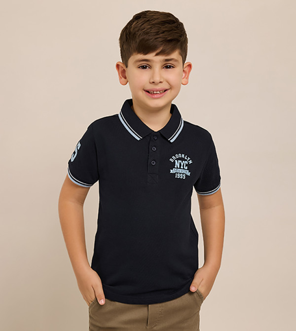 R&B  Clothing - Navy T-shirts