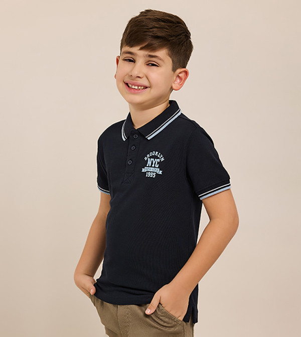 R&B  Clothing - Navy T-shirts
