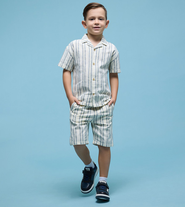 أر آند بي cool-kid-uniforms-k - عاجي قمصان و بناطيل