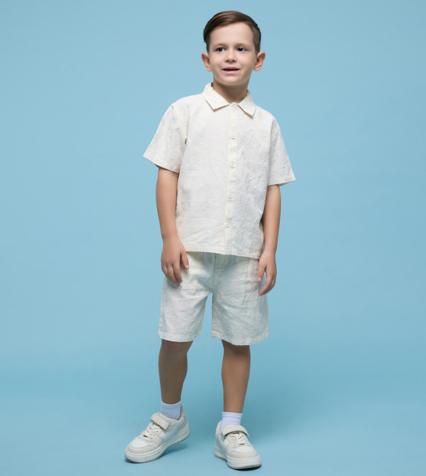 R&B  Shirts & Bottoms - Beige Shirts & Bottoms
