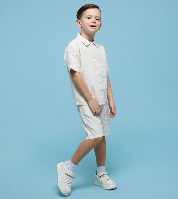 R&B  Shirts & Bottoms - Beige Shirts & Bottoms