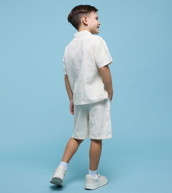 R&B  Shirts & Bottoms - Beige Shirts & Bottoms