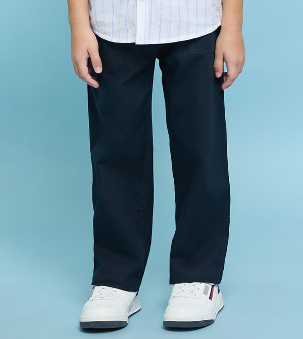 R&B  Trousers & Pants - Navy Trousers & Pants