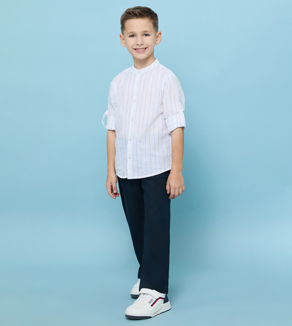 R&B  Trousers & Pants - Navy Trousers & Pants