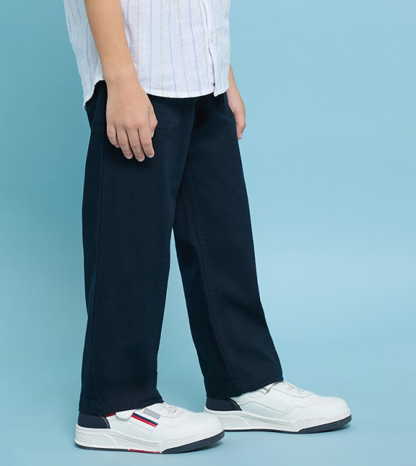 R&B  Trousers & Pants - Navy Trousers & Pants