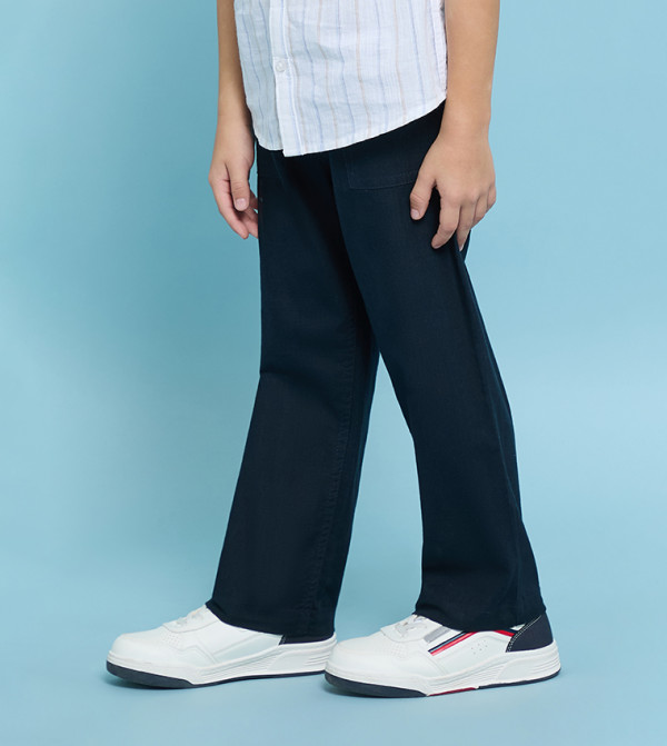 R&B  Trousers & Pants - Navy Trousers & Pants