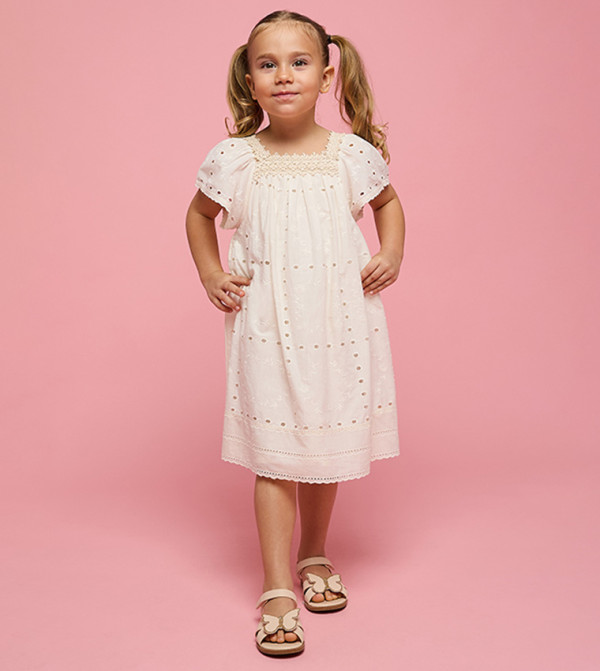 R&B  girls-craft-pretty-summer - Beige Casual Dress