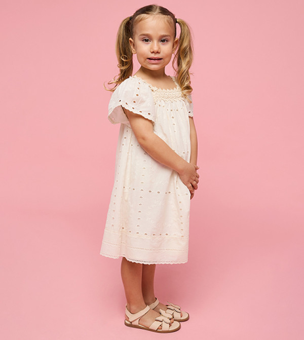 R&B  girls-craft-pretty-summer - Beige Casual Dress