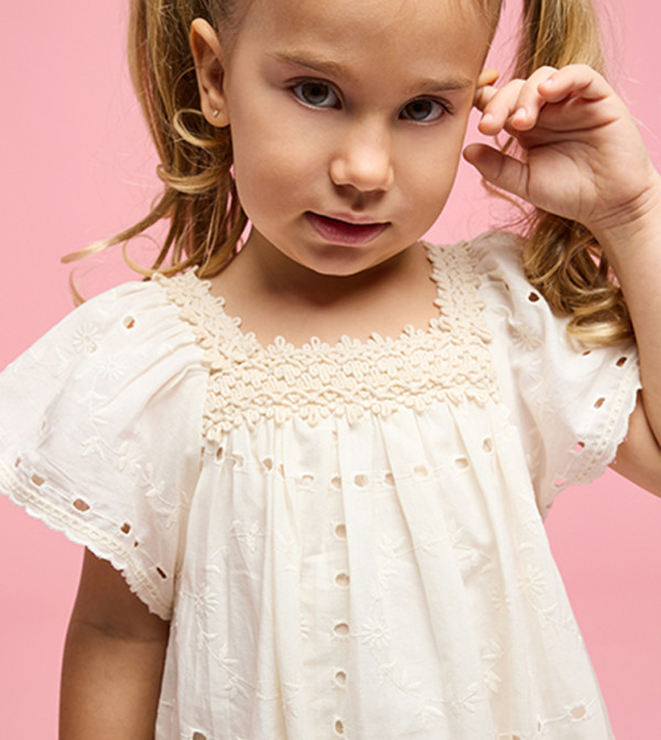 R&B  girls-craft-pretty-summer - Beige Casual Dress