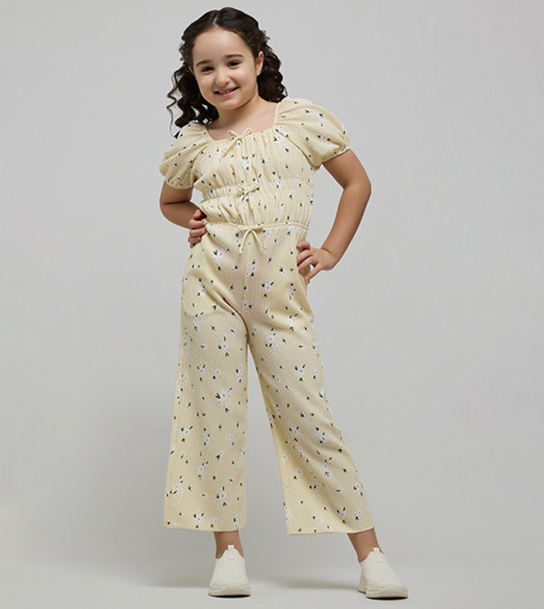 R&B  Onepiece & Bodysuits - Light Yellow Casual Dress