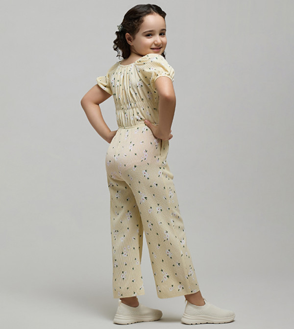 R&B  Onepiece & Bodysuits - Light Yellow Casual Dress