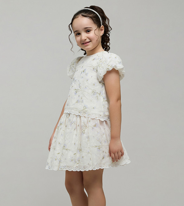 R&B  Sets - Ivory Casual Dress