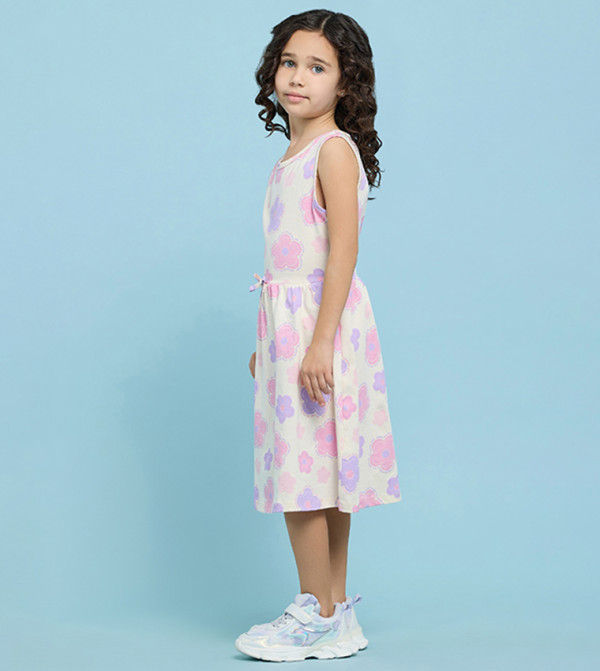 R&B  Casual Dress - Beige Casual Dress