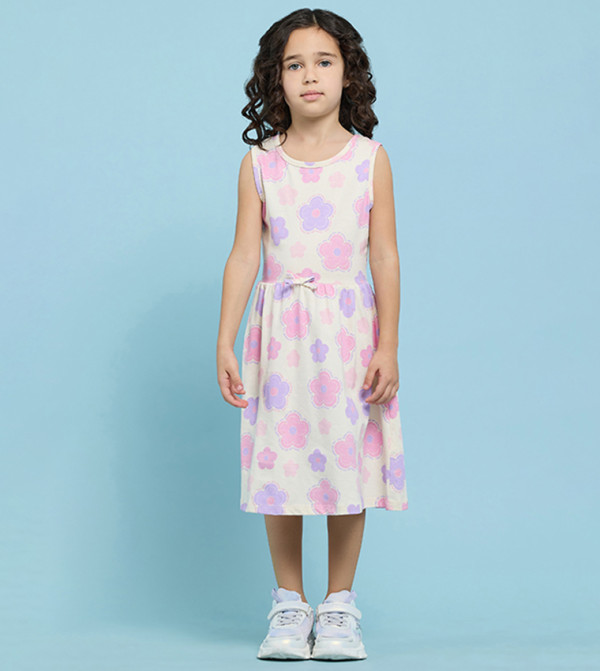 R&B  Casual Dress - Beige Casual Dress